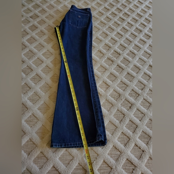 Vintage Angels Low Rise 90's Bootcut Blue Jeans Size 5 Classic Retro Boho Chic - Picture 9 of 12